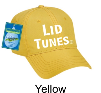 Lid Tunes Yellow Water Repellent Cap